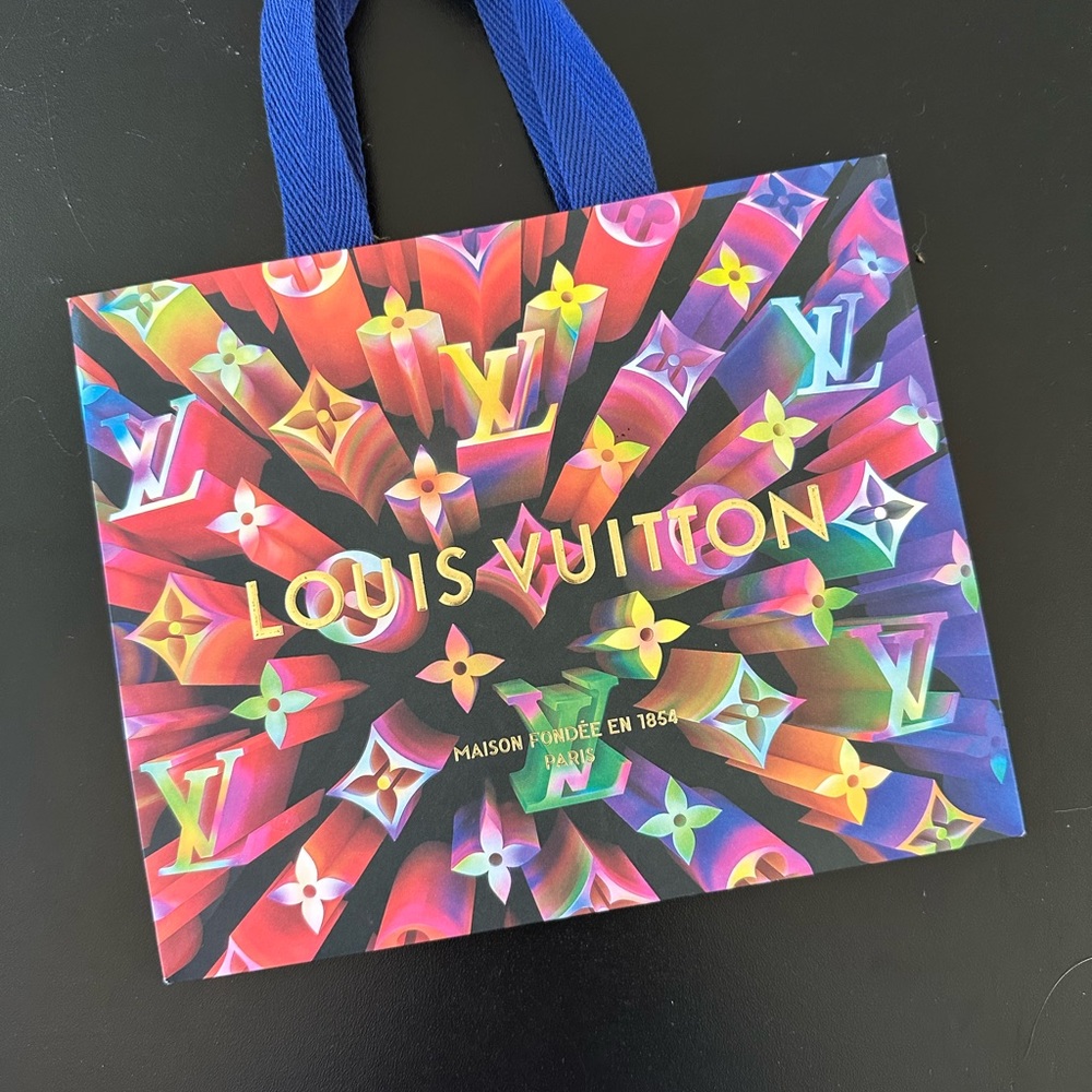 LV Louis Vuitton Small Multi Colored Shopping Bags